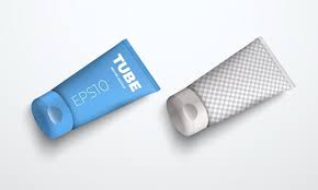 Two vector mockup of a realistic plastic tube for cream or ...
