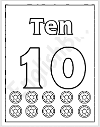 Trace and write the number ten coloring page. Number 10 Coloring Page For Kids Englishbix