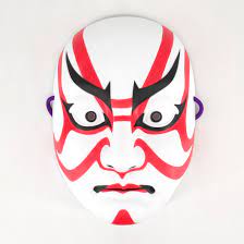 Japanese Kabuki mask - hero makeup - KESHO