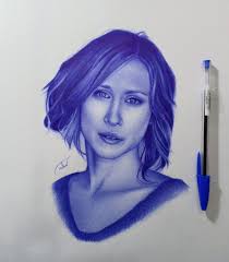 Artist : Me Medium : ballpoint pen blue only