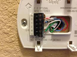 Thermostat wiring thermostat wires connect through side of furnace and should be no smaller than 20 gauge. 4 Wire Thermostat Wiring Color Code Honeywell Thermostat Wiring Color Code