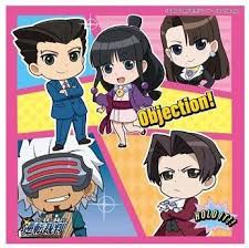 Ace Attorney Anime Season 2 Towel Handkerchief With Chibi Characters Anime Collectibles Chibi Characters Anime