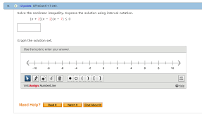 Inequalities and interval notation, part 1 of 2, from thinkwell's college algebra подробнее. Solved Solve The Nonlinear Inequality Express The Soluti Chegg Com