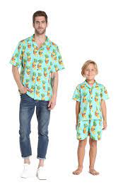 Let's face it, there's something about dad and baby matching outfits that makes our ovaries flip. Hawaii Hangover Matching Father Son Hawaiian Luau Cruise Shirts In Tropical Patterns Walmart Com Walmart Com