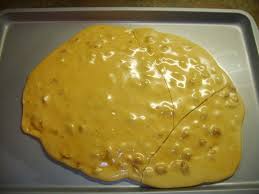 Made With Sugar Corn Syrup Peanuts Salt Butter Vanilla Extract Baking Soda Cdkitchen Com Microwave Peanut Brittle Brittle Recipes Peanut Brittle Recipe