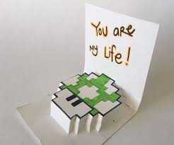 Fold the blank card closed. How To Make Any Pixel Drawing Into A Pop Up Card 5 Steps With Pictures Instructables
