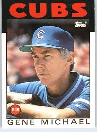 Amazon.com: 1986 Topps Traded Baseball #73T Gene Michael Chicago Cubs MG  Official MLB Trading Card (Stock Photo Shown, Card straight from Factory  Set, Near Mint Condition) : Collectibles & Fine Art