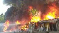 Fire | Fire at Topsia, firefighting is going on dgtl - Anandabazar