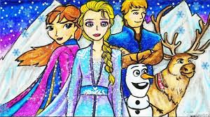 Itulah kumpulan gambar mewarnai frozen yang bisa kalian warnai sesuka hati. Cara Menggambar Dan Mewarnai Tema Frozen 2 Elsa Anna Olaf Kristoff Sven Yang Bagus Dan Mudah Youtube
