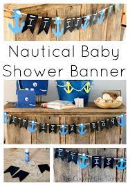 Nautical Baby Shower Banner Nautical Baby Shower Baby Shower Banner Shower Banners