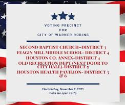 Houston County Board Of Elections Confirms Only Voters In Warner Robins Perry Have Elections Today 13wmaz Com