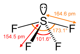 Therefore number of electrons = 15. Sulfur Tetrafluoride Wikipedia