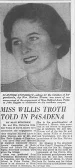 John Richmond Hugens Sr & Mildred Anne Willis Engagement Announcement