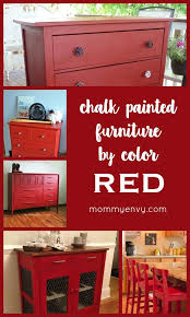 Mommyenvy Com Red Chalk Paint Red Painted Furniture Chalk Paint Furniture