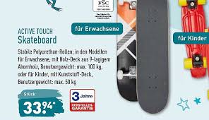 Active Touch Skateboard Angebot Bei Aldi Nord