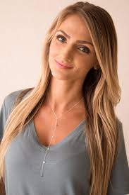 Sterling Silver Tiny Dot Circle Drop Necklace, Simple Layering Necklace,  Stick Necklace, Celebrity Inspired Jewelry, Small Dot Necklace