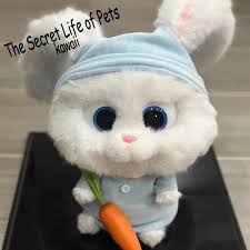 Plush Doll The Secret Life of Pets Fictus Anime Kawaii Girl Decorate Toy  Cartoon Doll Portable Bunny Doll Gift Wholesale