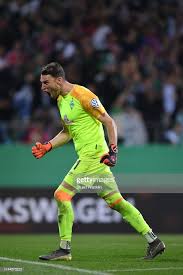 Jiri Pavlenka Of Werder Bremen Reacts During The Dfb Cup Semi Final Bremen Goalkeeper Soccer Goal
