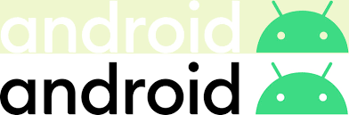 The logo was first used on android 1.0 and was continued to be used on android jelly bean and kitkat after the new wordmark was introduced. Google Redesigns Android Brand For First Time Since 2014 Bringing New Colors And Robot Head Android Central