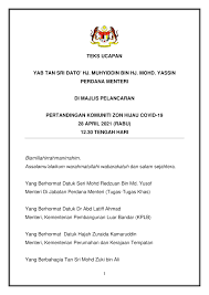 Teks Ucapan Yab Perdana Menteri Jabatan Perdana Menteri Facebook