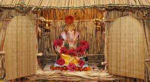 Eco Friendly Home Decoration For Ganesha The Royale Festival background decoration ideas >>.