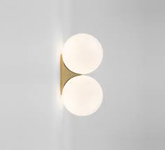 Maybe you would like to learn more about one of these? Wall Light Brass Architecturale Double Sconce White And Brass O15cm H30 4cm Anastassiades Studio Nedgis Lighting