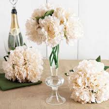 Folge deiner leidenschaft bei ebay! 5 Head Artificial Peony Silk Bouquet For Wedding Bridal Vases Decor 11 Tall Ebay