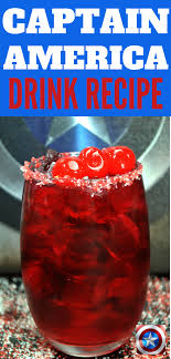 Make A Captain America Drink For Your Marvel Movie Marathons Recipe America Drinks Non Alcoholic Drinks Kid Drinks