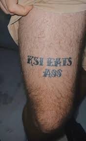 Tattoofilter is a tattoo community, tattoo gallery and international tattoo artist, studio and event. The Guy Who Got I Eat Ass Tattooed On His Leg Because Of Jj Changed It To Ksi Eats Ass To Suck Off Jake Paul Ksi