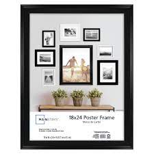 It is made of plastic and comes in black. Mainstays 18x24 Casual Poster And Picture Frame Black Walmart Com Walmart Com