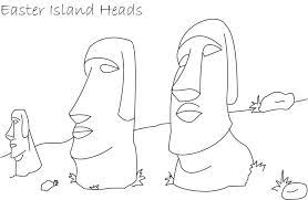 Push pack to pdf button and download pdf coloring book for free. Easter Island Coloring Printable Page For Kids