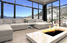 Photos & arts are not displayed in the camera view for faster experience. Offener Kamin Im Eleganten Architektonischen Wohnzimmer Design Mit Transparentem Glaswanden Lizenzfreie Fotos Bilder Und Stock Fotografie Image 32893943