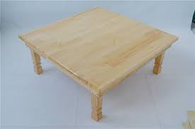 Solid Pine Wood Folding Table Square 80cm 2 Finish Natural Brown Living Room Furniture Larg Brown Furniture Living Room Wood Folding Table Folding Coffee Table