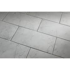 Black And White Kitchen Floor Tile Lowes Shop Style Selections Futuro White Porcelain Floor Tile Common 12 In X 24 In Actual Tile Floor White Porcelain Tile Porcelain Flooring