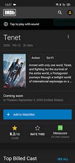 2020 yılı, sinema sektörü için zorlayıcı bir yıl oldu. Am I The Only Person Worried About The Imdb Rating Average Of 8 2 Based On 10k User Ratings Seems Too Low For A Nolan Film Tenet