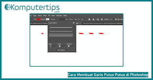 Lalu masuk ke pilihan menu layer > new > layer. Cara Cepat Membuat Garis Putus Putus Di Photoshop Komputertips