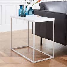 Complete your living room with unique and modern side and accent tables. Streamline Side Table White Quartz