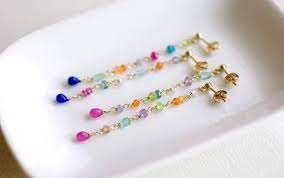 nayobica world カラフルピアス ビーズのブレスレット ビーズジュエリー デザイナージュエリー