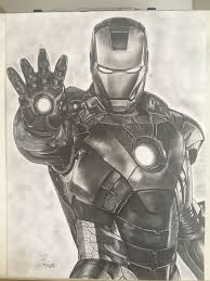 Ritratto Originale A Matita Di Ironman Dimensione 30x40 Cm Etsy Arte Marvel Tatuaggi Marvel Idee Per Disegnare
