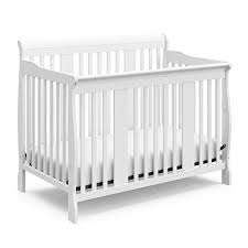 Amazon Com Storkcraft Tuscany 4 In 1 Convertible Crib Gray Easily Converts To Toddler Bed Day Bed Or Fu Storkcraft Convertible Crib White Convertible Crib