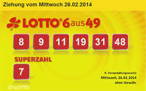 Trebuie sa alegi 6 numere din 49 in total. Rezultate Loto Germania 26 02 2014 Bilete Loto Online È™i Pariuri Loto 6 49