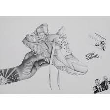 Dessin De Nike Huarache Nike Huarache Carnivore Drawings Sneaker Art Dancing Drawings