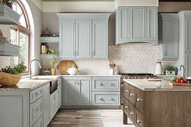 Behr Color Rocky Mountain Sky Kitchen Cabinets Kraftmaid Kitchens Kraftmaid Kitchen Cabinets Home Depot Kitchen
