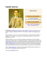 Ito ay nagsimula sa pagdating ni commodore matthew perry Elpidio Quirino