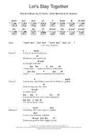 Lets Stay Together By Al Green Piano Vocal Guitar Right Hand Melody Digital Sheet Music