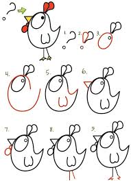 Disegnare Una Gallina Partendo Da Un Punto Interrogativo Disegni Facili Da Disegnare Disegni Facili Disegno Passo Dopo Passo Disegno Di Cartoni
