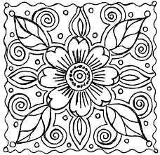 Pin By Leah Webb On Blackline Flowers Abstract Coloring Pages Flower Coloring Pages Spring Coloring Pages