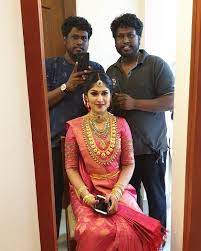 Feeling Happy To Do The Bridal Makeup For My Beautiful School Frnd Wishing You A Wonderful Ma Indian Bridal Wear Wedding Blouse Designs Indian Bridal Fashion