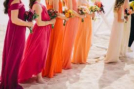 Bridesmaid Dresses Many Colors Google Search Bridesmaid Colors Orange Bridesmaid Dresses Rainbow Bridesmaid Dresses