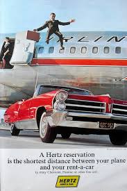 1965 Vintage Advertisement 1960s Hertz Rental Car Magazine Ad Automobile Advertising Car Rental Car Ads